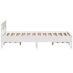 vidaXL Cadre de lit sans matelas blanc 120x200 cm bois de pin massif