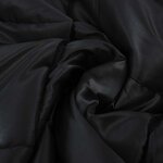 vidaXL Duvet d'hiver Noir 200 x 135 cm Satin et Microfibre