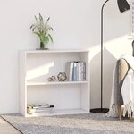 vidaXL Bibliothèque blanc 80x30x76 5 cm bois d'ingénierie