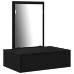 vidaXL Table de Toilette Noir 60 x 40 x 70 cm Bois d'ingénierie