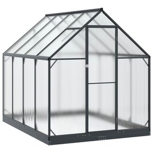 vidaXL Serre de jardin avec porte Anthracite 183 5 x 243 5 x 207 cm
