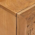 vidaXL Ensemble de mobilier de salle de bain avec tiroir 3 Pièces Marron