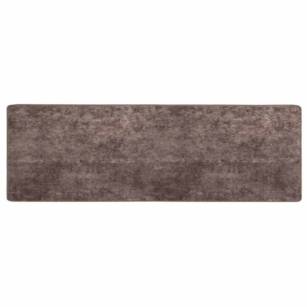 vidaXL Coureur de Tapis MARSA Gris 100 x 300 cm Polyester et PVC