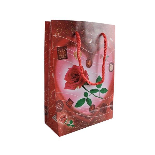 Pochette Cadeau Souple en Plastique  Élégante et Pratique - Rose Rouge