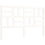 vidaXL Cadre de lit sans matelas blanc bois de pin massif