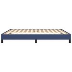 vidaXL Cadre de lit sans matelas bleu 180x200 cm tissu