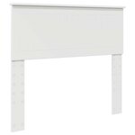 vidaXL Cadre de lit avec tête de lit Blanc 100 x 200 cm Pin massif