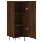 vidaXL Buffet Chêne marron 34 5x34x90 cm Bois d'ingénierie