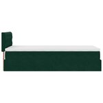 vidaXL Cadre de lit ottoman avec matelas vert foncé 80x200 cm velours