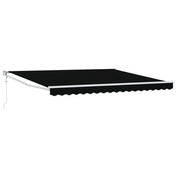 Auvent rétractable automatique vidaXL Noir 400x300 cm