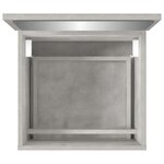 vidaXL Armoire de bain avec miroir gris béton bois d'ingénierie