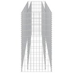vidaXL Lit surélevé à gabion Acier galvanisé 270x50x100 cm