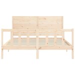 vidaXL Cadre de lit sans matelas bois de pin massif