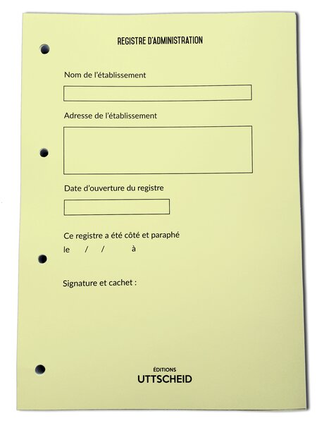 Recharge Classeur Conseils d'Administration 100 feuillets foliotés UTTSCHEID