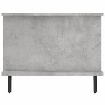 vidaXL Table basse gris béton 90x50x40 cm bois d'ingénierie