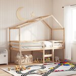 vidaXL Lit haut sans matelas 75x190 cm bois de pin massif