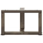 vidaXL Pieds de table basse en T  2 pièces  noir  40 x 25 x (30-31) cm  acier