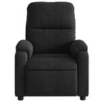 vidaXL Fauteuil inclinable électrique noir tissu microfibre