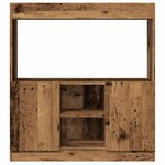 vidaXL Buffet haut vieux bois 92x33x100 cm bois d'ingénierie