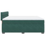 vidaXL Sommier à lattes de lit et matelas Vert foncé 180x200cm Velours