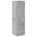 vidaXL Armoire d'apothicaire gris béton 40x41x144 5 cm bois ingénierie