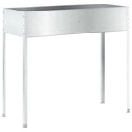 vidaXL Jardinière 100 5x40 5x90 cm acier résistant aux intempéries