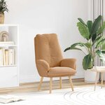vidaXL fauteuil Beige 61 x 78 x 98 cm Tissu Sherpa
