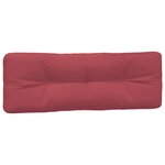 vidaXL Coussins de palette 5 Pièces rouge bordeaux tissu