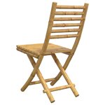 vidaXL Chaises pliables de jardin lot de 4 43x54x88 cm bambou