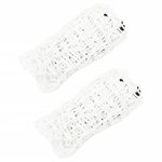 vidaXL Filets à foin 2 Pièces rectangulaire blanc 150x90 cm PP