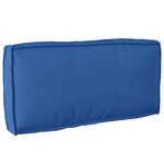 vidaXL Coussin pour dossier de palette Bleu royal 80 x 40 x 12 cm