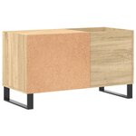vidaXL Armoire à disques chêne sonoma 85x38x48 cm bois d'ingénierie
