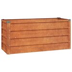 vidaXL Lit surélevé de jardin rouillé 100x40x45 cm acier corten