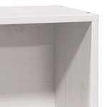 vidaXL Lit bibliothèque sans matelas blanc 75x190cm bois de pin massif