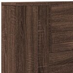 vidaXL Tête de lit Chêne brun 100 x 16 5 x 103 5 cm Bois d'ingénierie