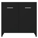 vidaXL Armoire de salle de bain noir 60x33x61 cm Bois d'ingénierie