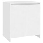 vidaXL Buffets 2 Pièces Blanc Bois d'ingénierie