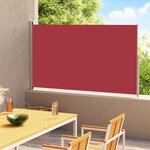 Vidaxl auvent latéral rétractable de patio 220x300 cm rouge