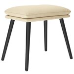 vidaXL Repose-pied Crème 45x29 5x35 cm Tissu