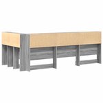 vidaXL Tête de lit de rangement Sonoma gris 100 cm Bois d'ingénierie