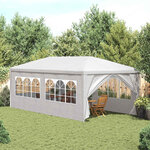 vidaXL Tente de réception 3 x 6 m Blanc