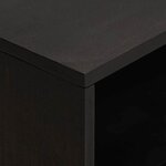 vidaXL Cabinet de chevet Noir 50 x 33 x 62 cm Bois de mangue massif