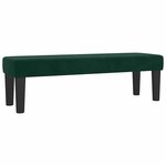 vidaXL Sommier à lattes de lit et matelas Vert foncé 200x200cm Velours
