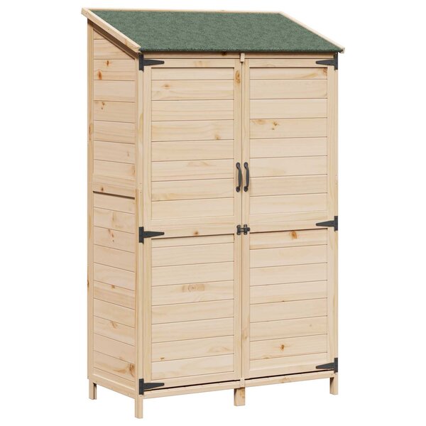 vidaXL Abri de jardin Naturel 106 5 x 56 x 176 cm Bois d'ingénierie