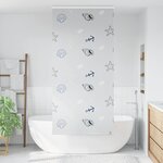 vidaXL Store enrouleur de douche avec cassette largeur du tissu 96 cm