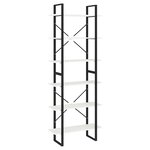 vidaXL Armoire haute Blanc 80x30x210 cm Bois de pin solide