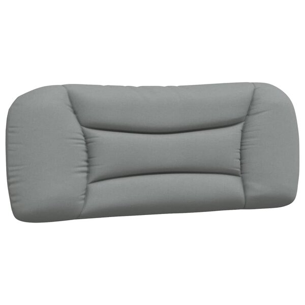 vidaXL Coussin de tête de lit Hvar gris clair 100 cm tissu
