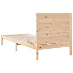 vidaXL Cadre de lit extra long sans matelas 100x220 cm bois massif