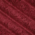 vidaXL Jeté Rouge Bordeaux 270 x 240 cm Toison