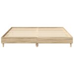 vidaXL Cadre de lit sans matelas chêne sonoma 200x200 cm